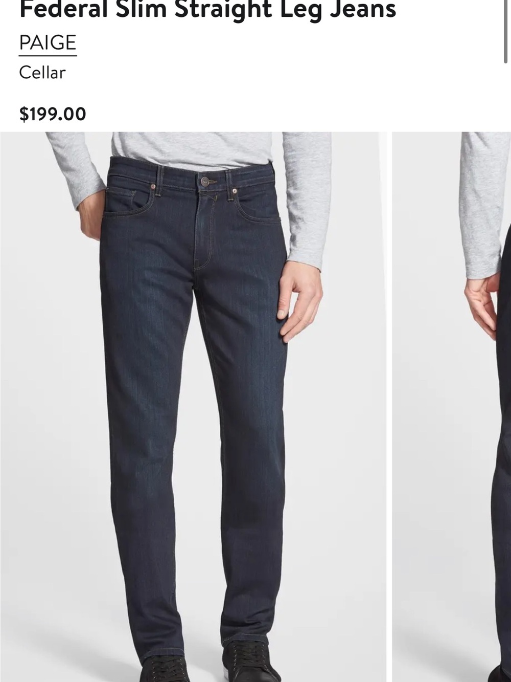 PAIGE Men's Federal Slim Straight Jeans